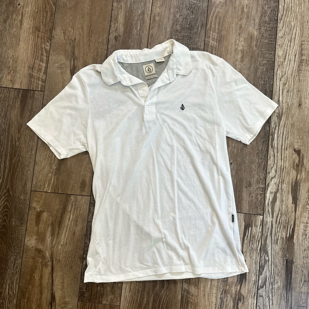Volcom Classic White Polo Shirt